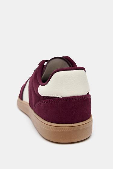 BASKETS - Rouge bourgogne de Zara - Image 5