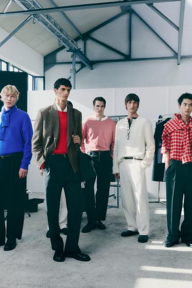 ВОВНЯНО-КАШЕМІРОВИЙ СВЕТР ІЗ V-ПОДІБНИМ КОМІРОМ LIMITED EDITION - Блакитний Zara