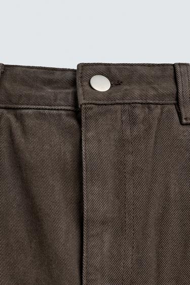 JEAN TAPERED WIDE FIT - Marron de Zara - Image 8