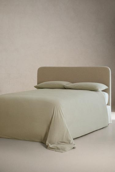 HOUSSE DE COUETTE SEERSUCKER RAYURES - Vert de Zara - Image 1