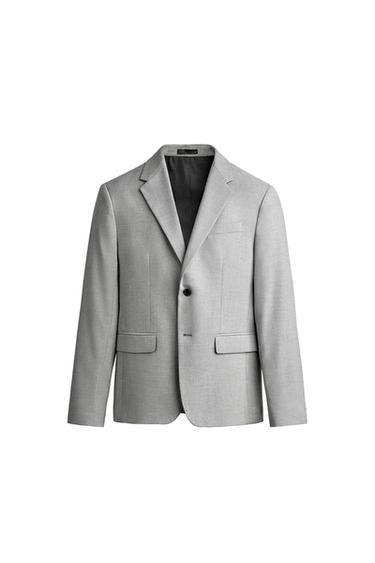 BLAZER DE TERNO CONFORT - Cinzento da Zara