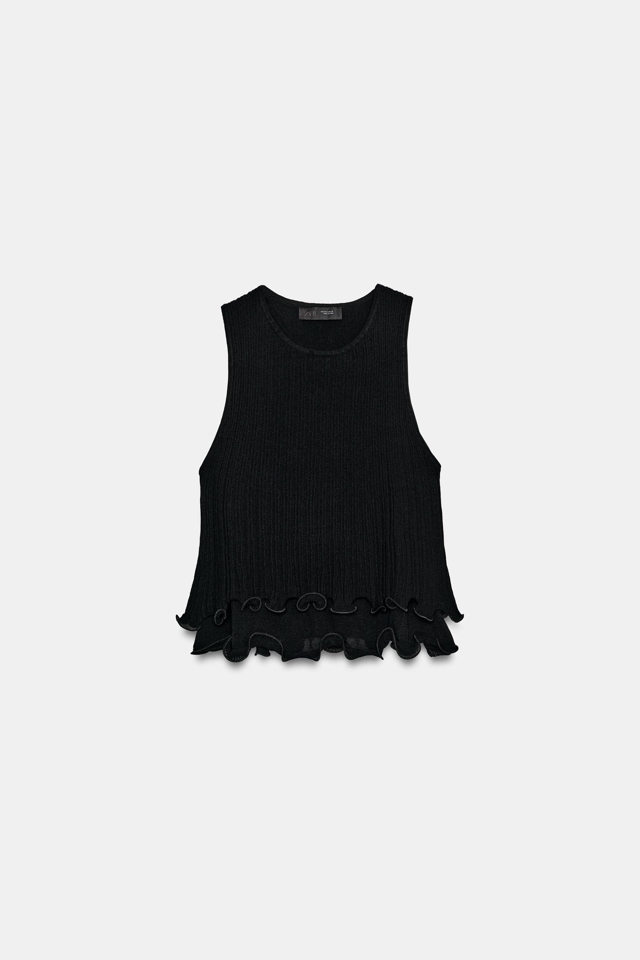 Женские свитеры Zara DOUBLE LAYER KNIT TOP — фото 5