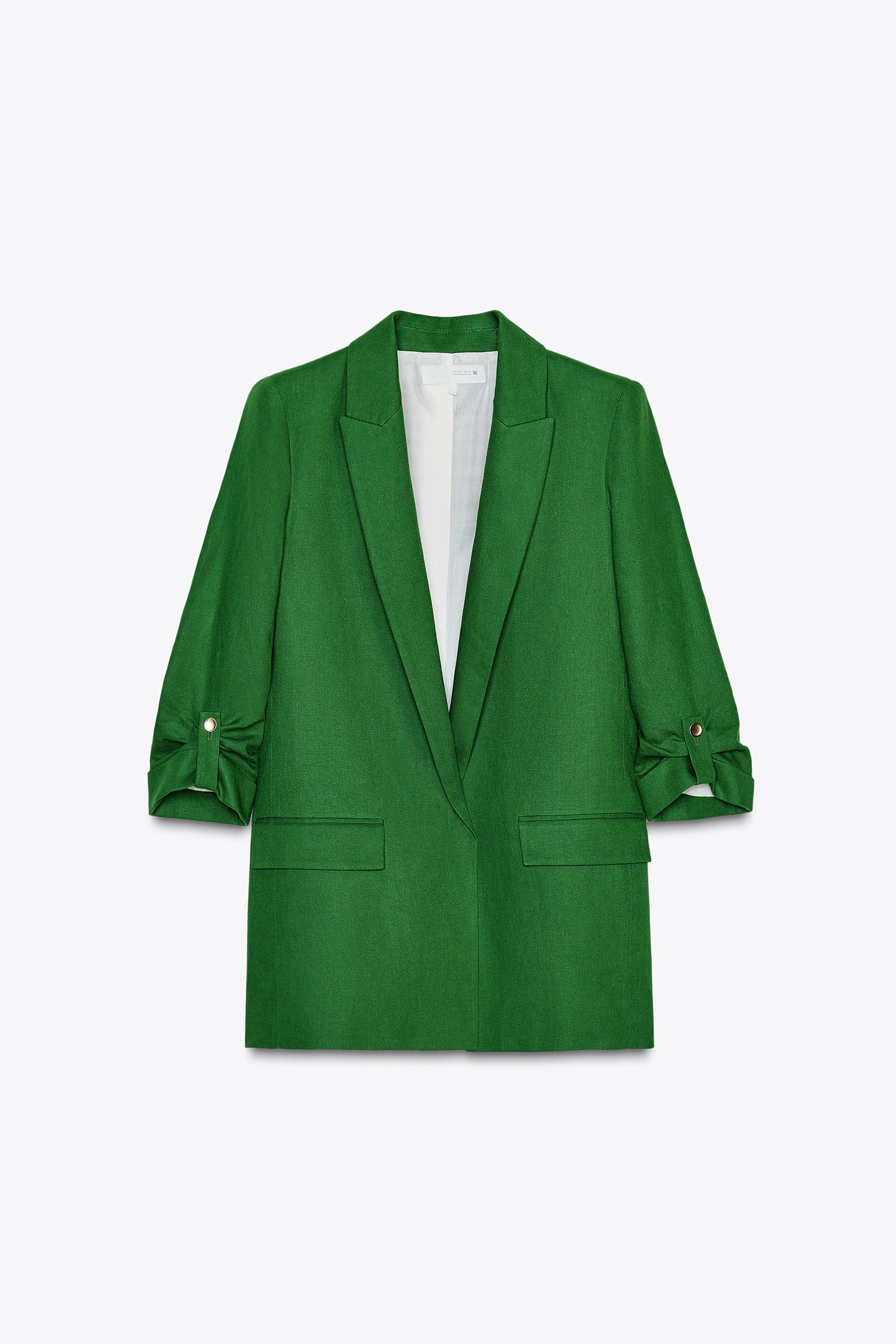 Zara Blazer Zara Jacke Grün Damen Zara Blazer Grün Grüne Blazer