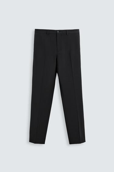 PANTALÓN TRAJE ESTRUCTURA - Negro de Zara