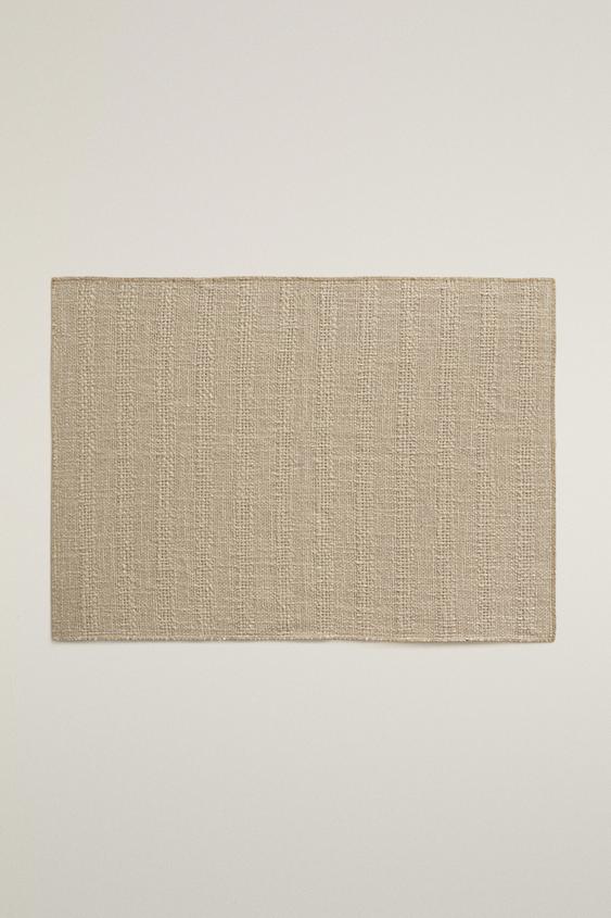 TEXTURED LINEN PLACEMAT - Light beige by Zara - Image 0