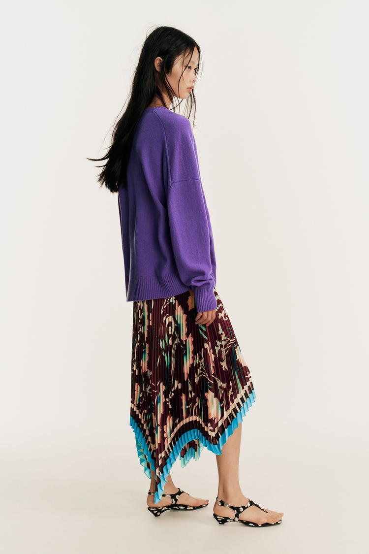 FALDA MIDI PLISADA ESTAMPADA EDICION LIMITADA 3