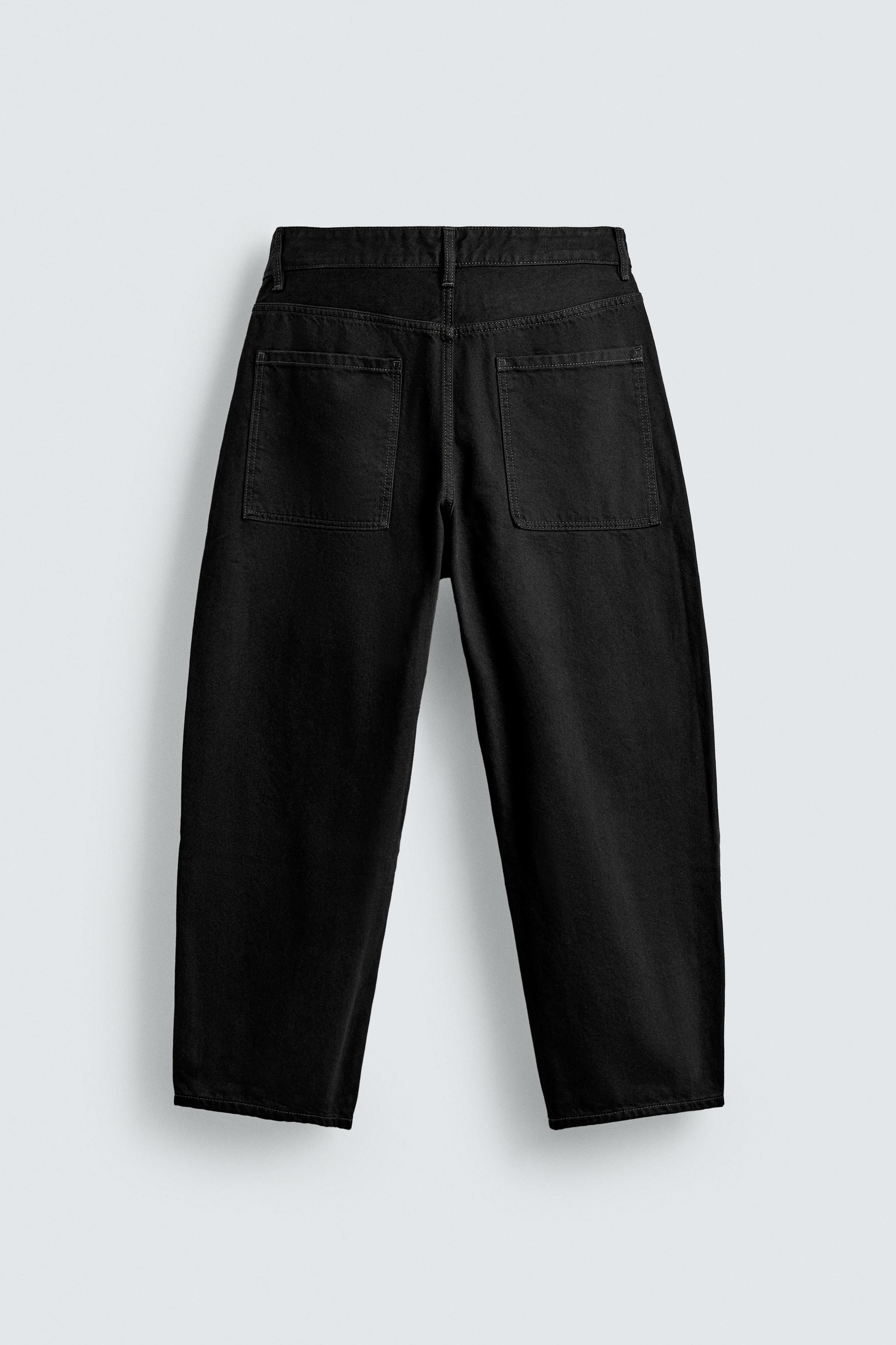 パンツ epa wide straight jeans\"BLK\" ユニクロ公式 | ワイドストレートジーンズ