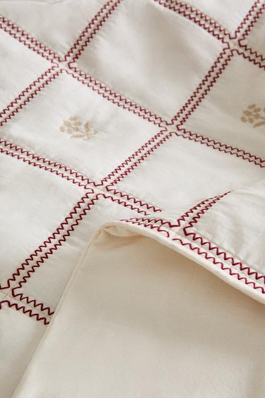 ÉDREDON ENFANT BRODERIES FLEURS - Écru de Zara - Image 2