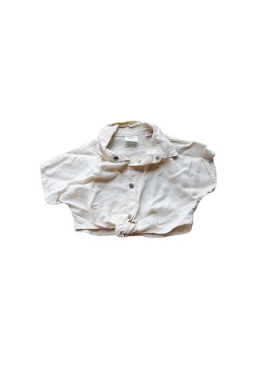 ECRU TIE BLOUSE