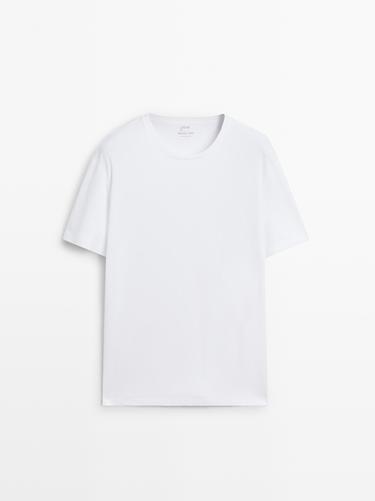 Pijama camiseta manga corta pantalón rayas - Marino de Zara - Imagen 0