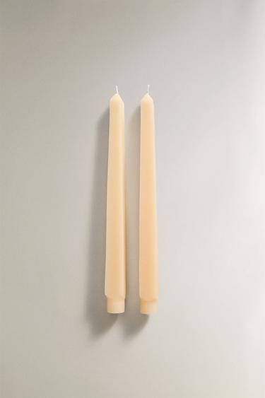 PACK OF SQUARE CANDLES (PACK OF 2) - Oyster-white by Zara - Image 0