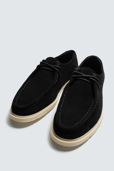 CHAUSSURES CASUAL EN CUIR - Noir de Zara - Image 4