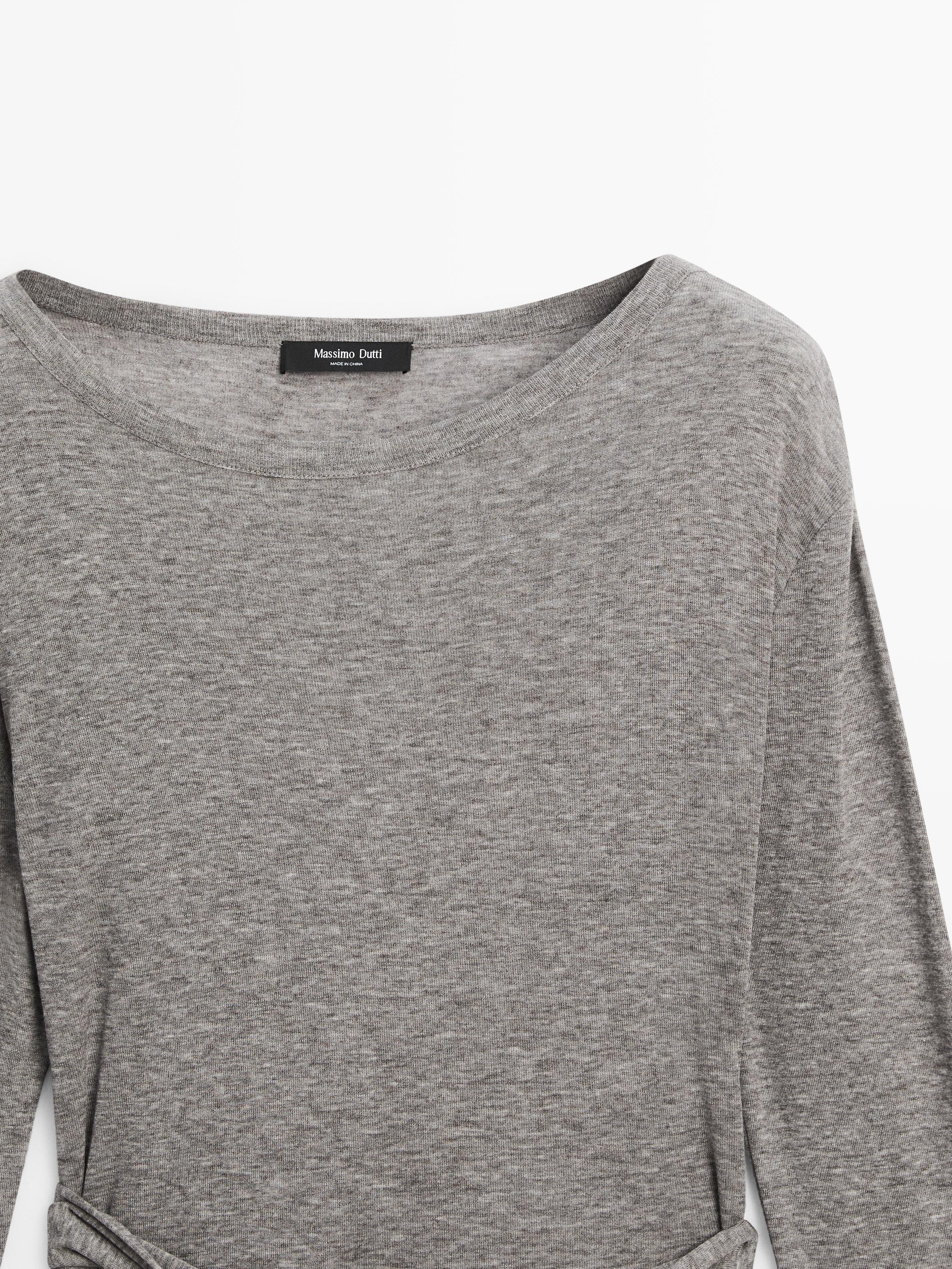 T-shirt with tie detail