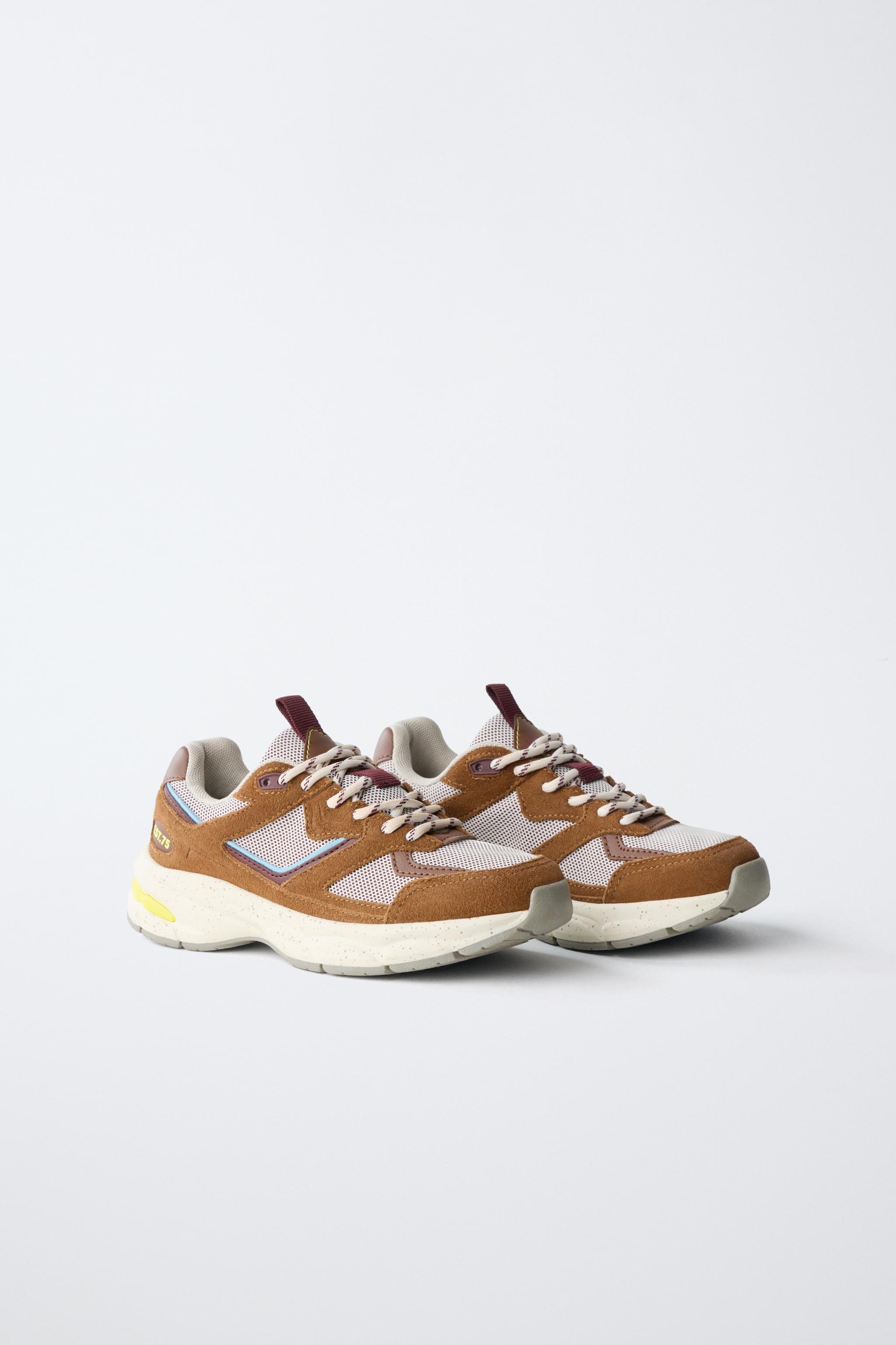 MESH SNEAKERS — Orange