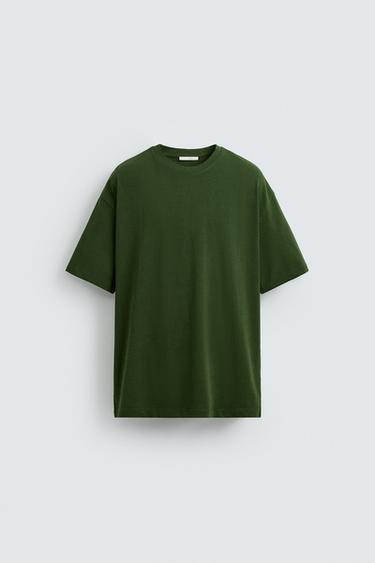 CAMISETA HEAVYWEIGHT BÁSICA - 536 de Zara - Imagen 0