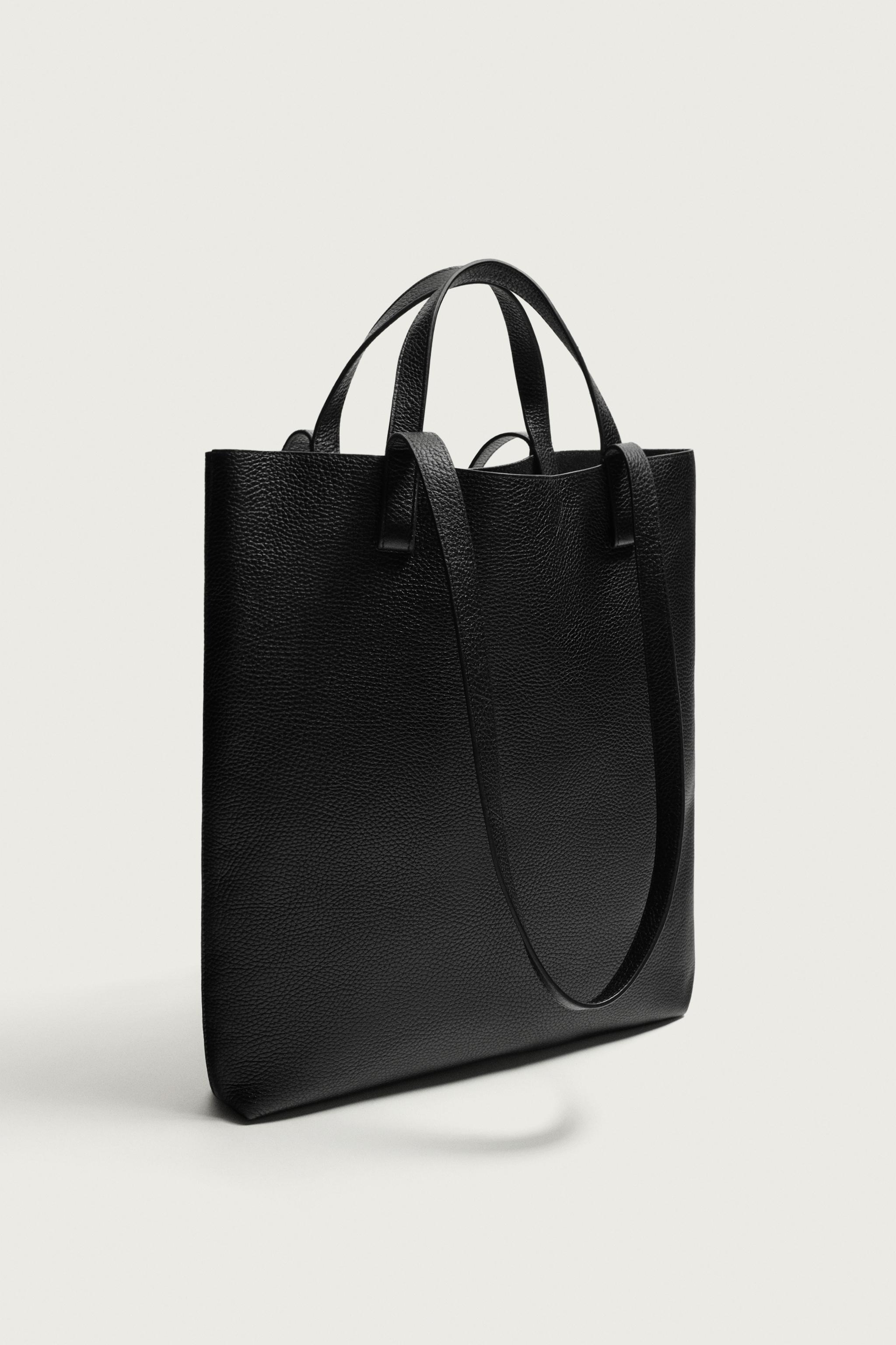 レザートートバッグ - ブラック | ZARA Japan / 日本