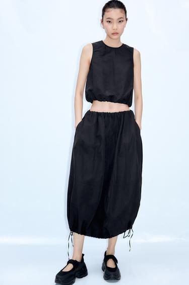 FAUX SUEDE SHORTS - Black by Zara