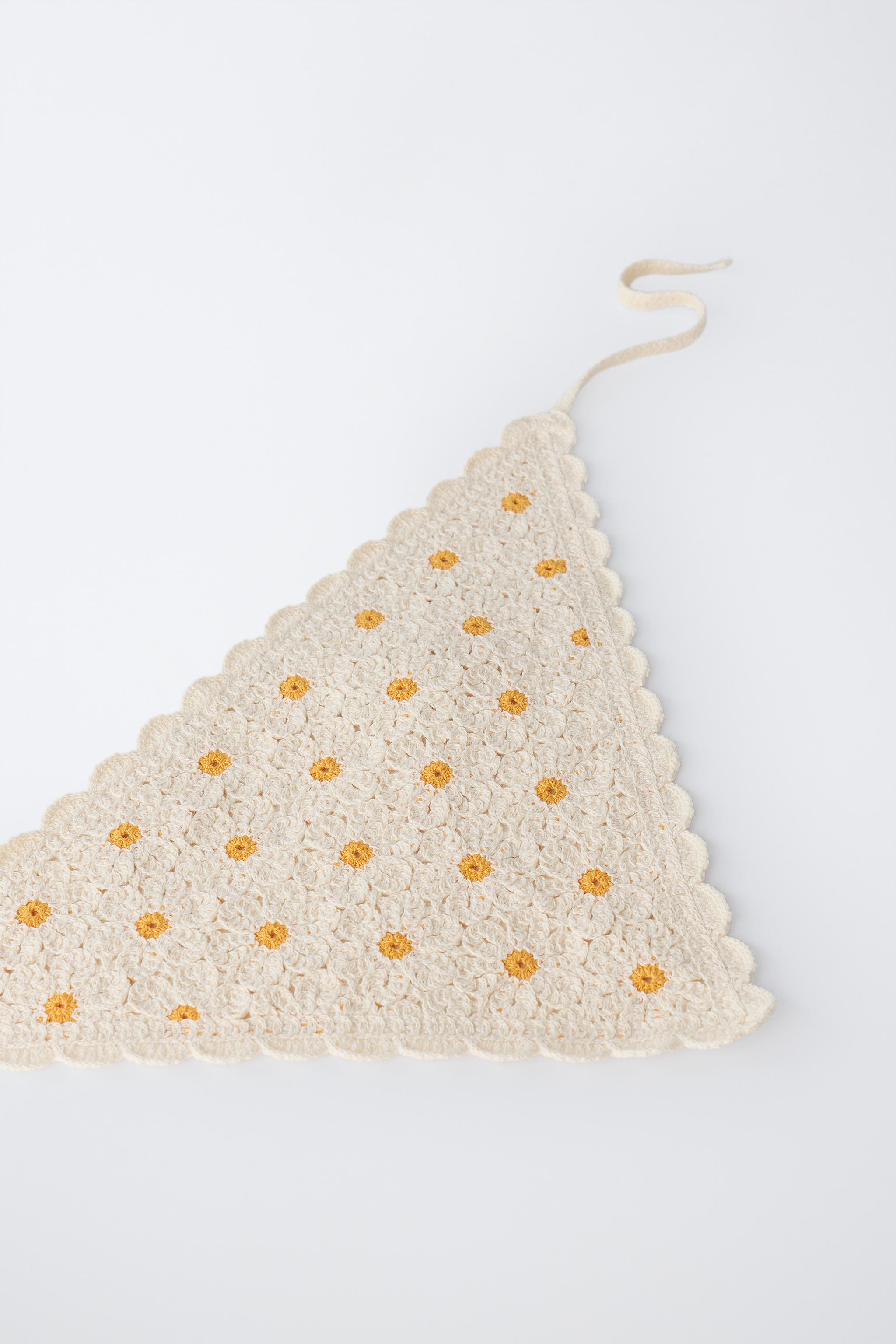 BANDANA EN MAILLE MARGUERITES