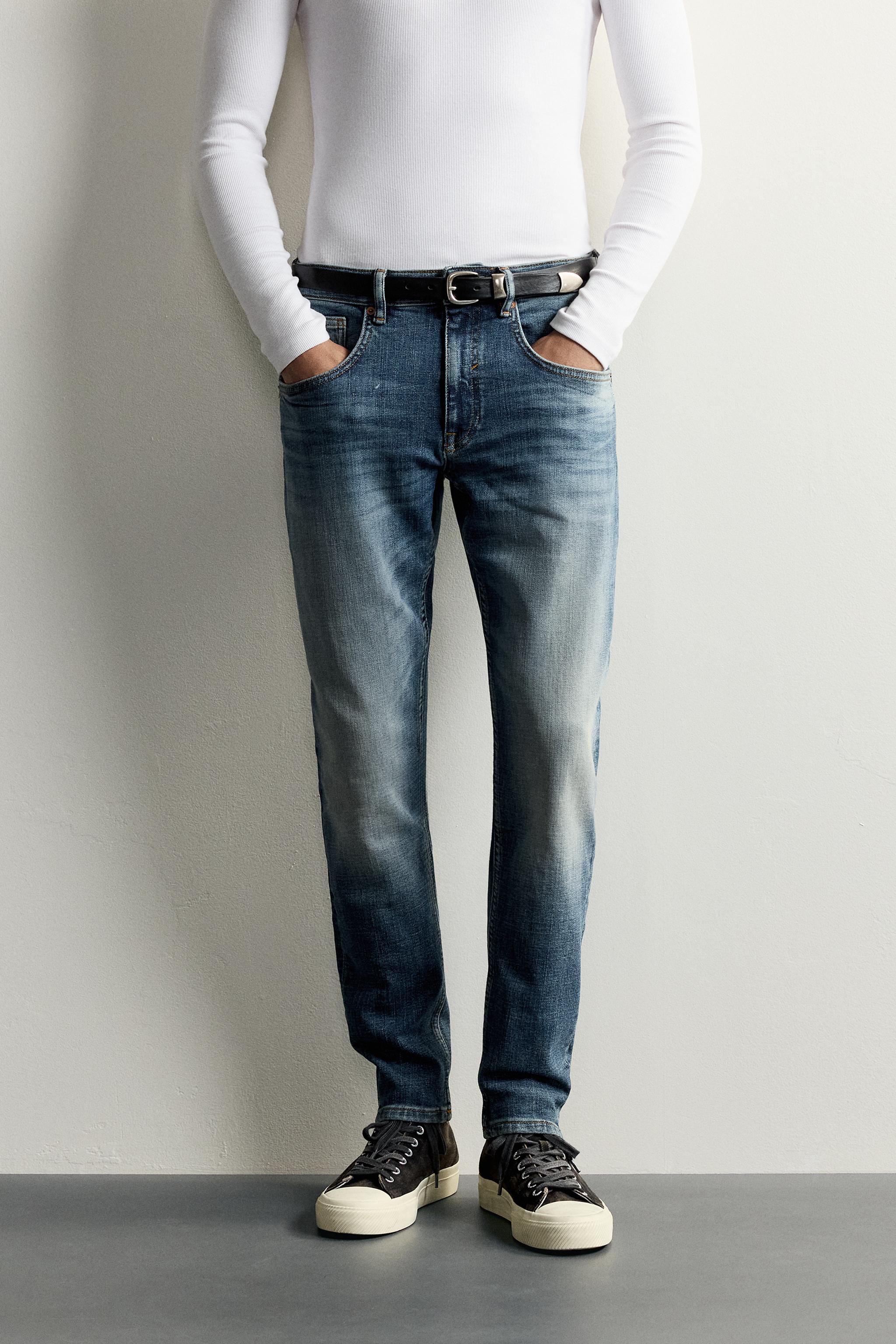 SKINNY FIT JEANS — Mid-blue (alternate view)