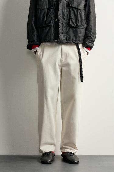AARON LEVINE X ZARA REGULAR FIT CHINOS - Ecru by Zara