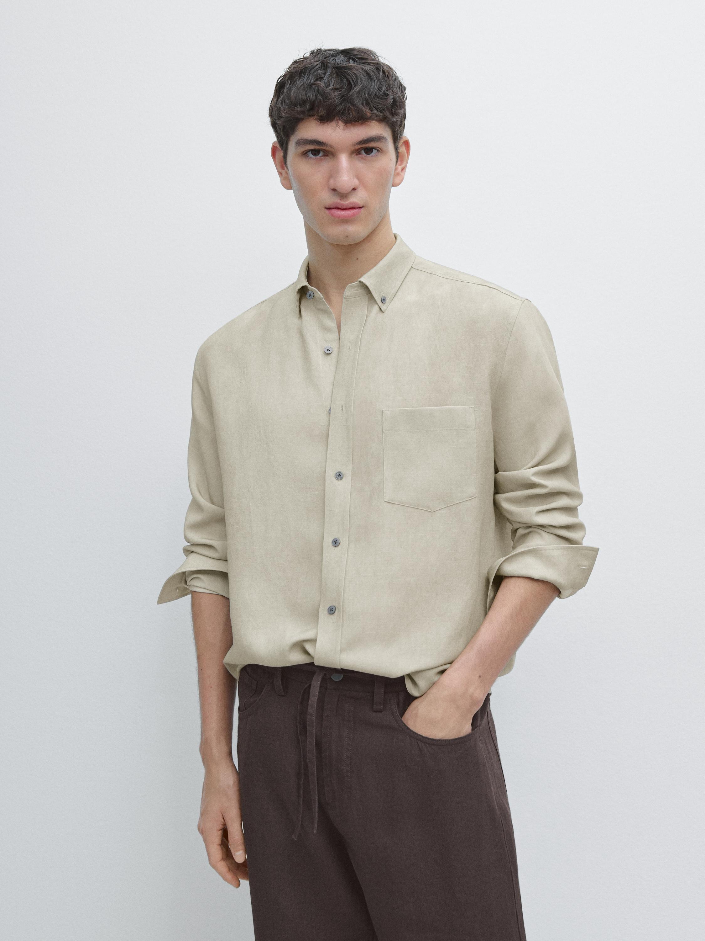 Flowing shirt with pocket