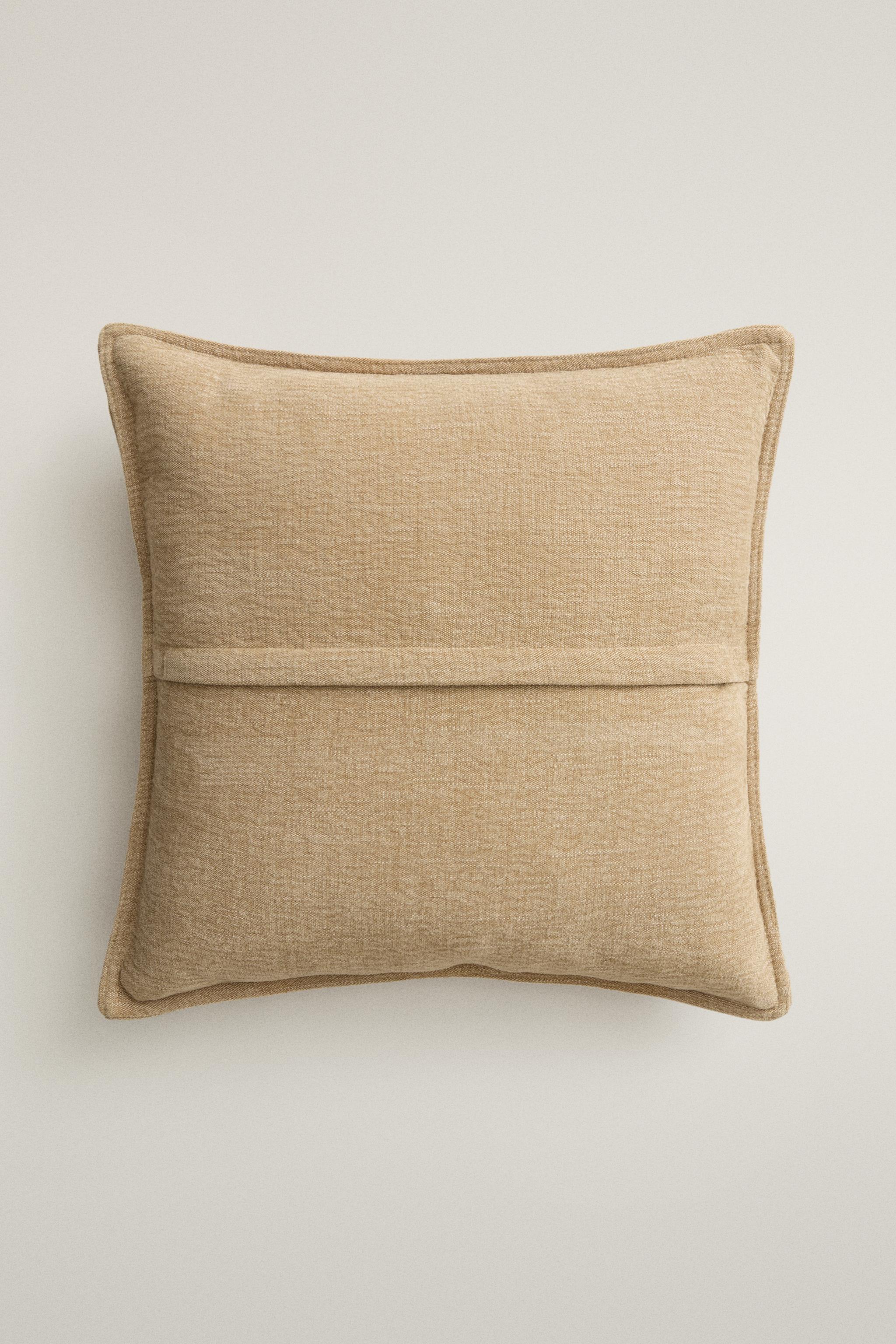 HOUSSE DE COUSSIN LIN UNIE