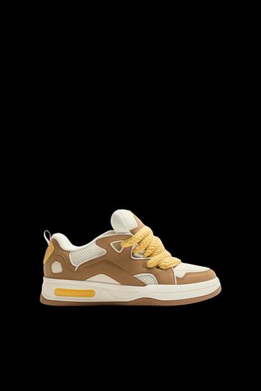 SKATE-SNEAKER - SAND/BRAUN von Zara - Bild 0