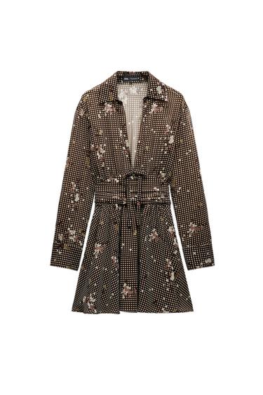 PRINTED SHIRT DRESS