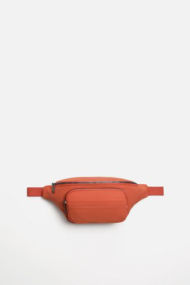 TECHNICAL FABRIC BELT BAG - Orange by Zara