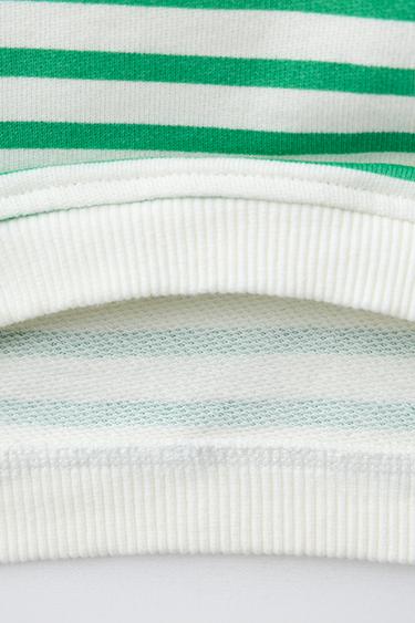 MANDARIN EMBROIDERED SWEATSHIRT - Green by Zara - Image 3