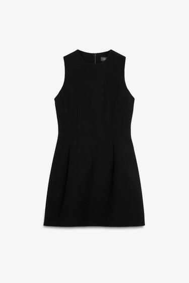 ZW COLLECTION SHORT VOLUMINOUS DRESS - Black by Zara - Image 4