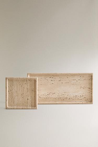 PLATEAU TRAVERTIN - Beige de Zara - Image 0