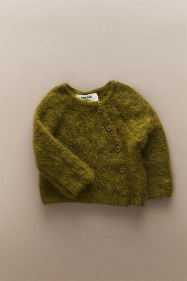 VESTE BÉBÉ ALPAGA - Vert de Zara - Image 4