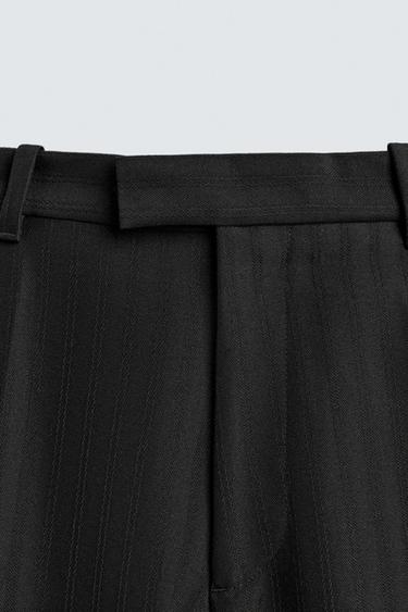 PANTALON DE COSTUME COURBÉ - Noir de Zara - Image 7