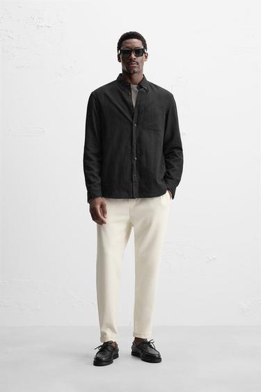 PANTALÓN CINTURA JOGGER EASY CARE - Crudo medio de Zara