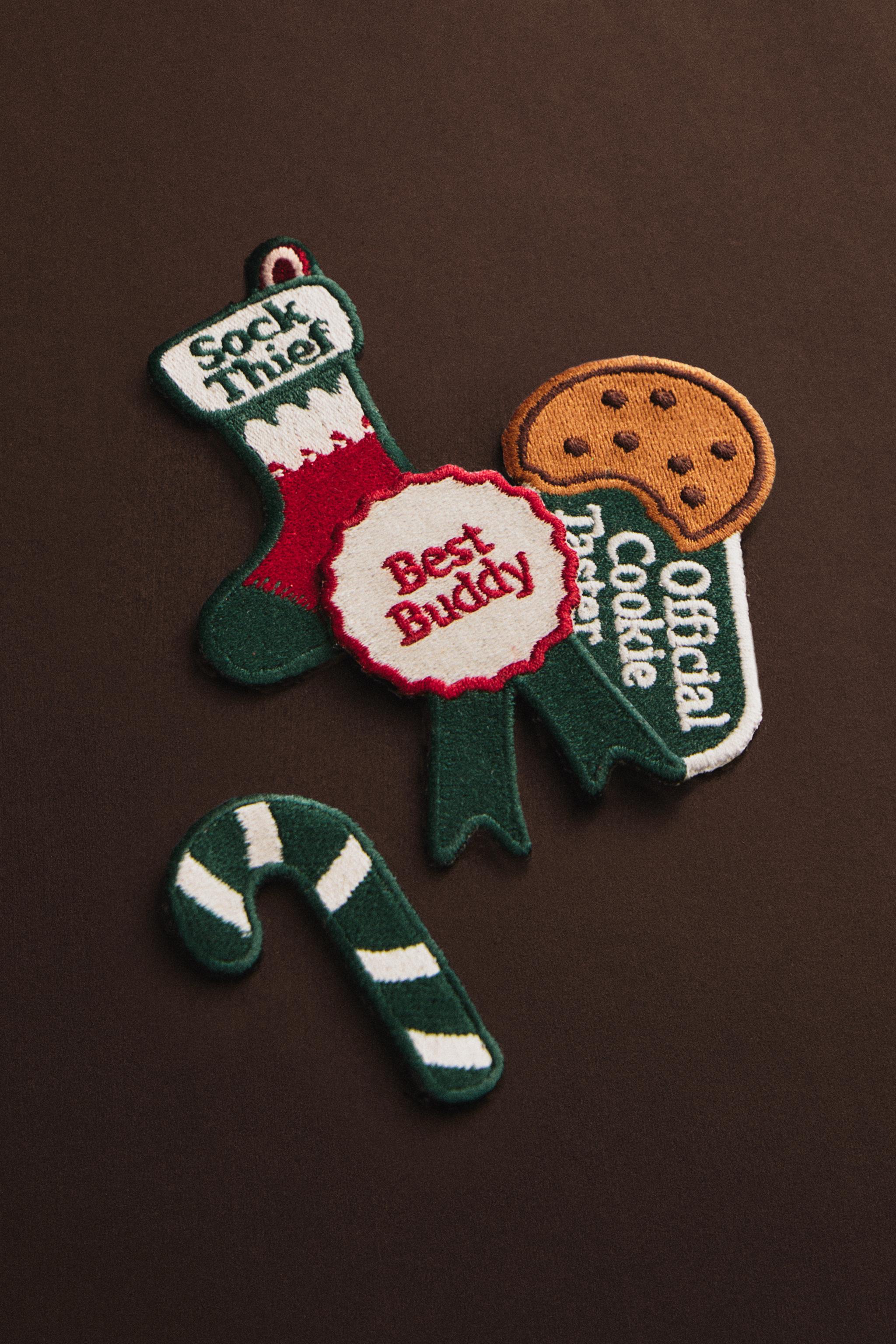 THERMO-ADHESIVE CHRISTMAS PATCHES (PACK OF 4)