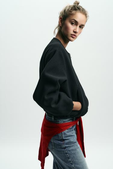 BLOUSON BOMBER SOFT - Noir de Zara - Image 3