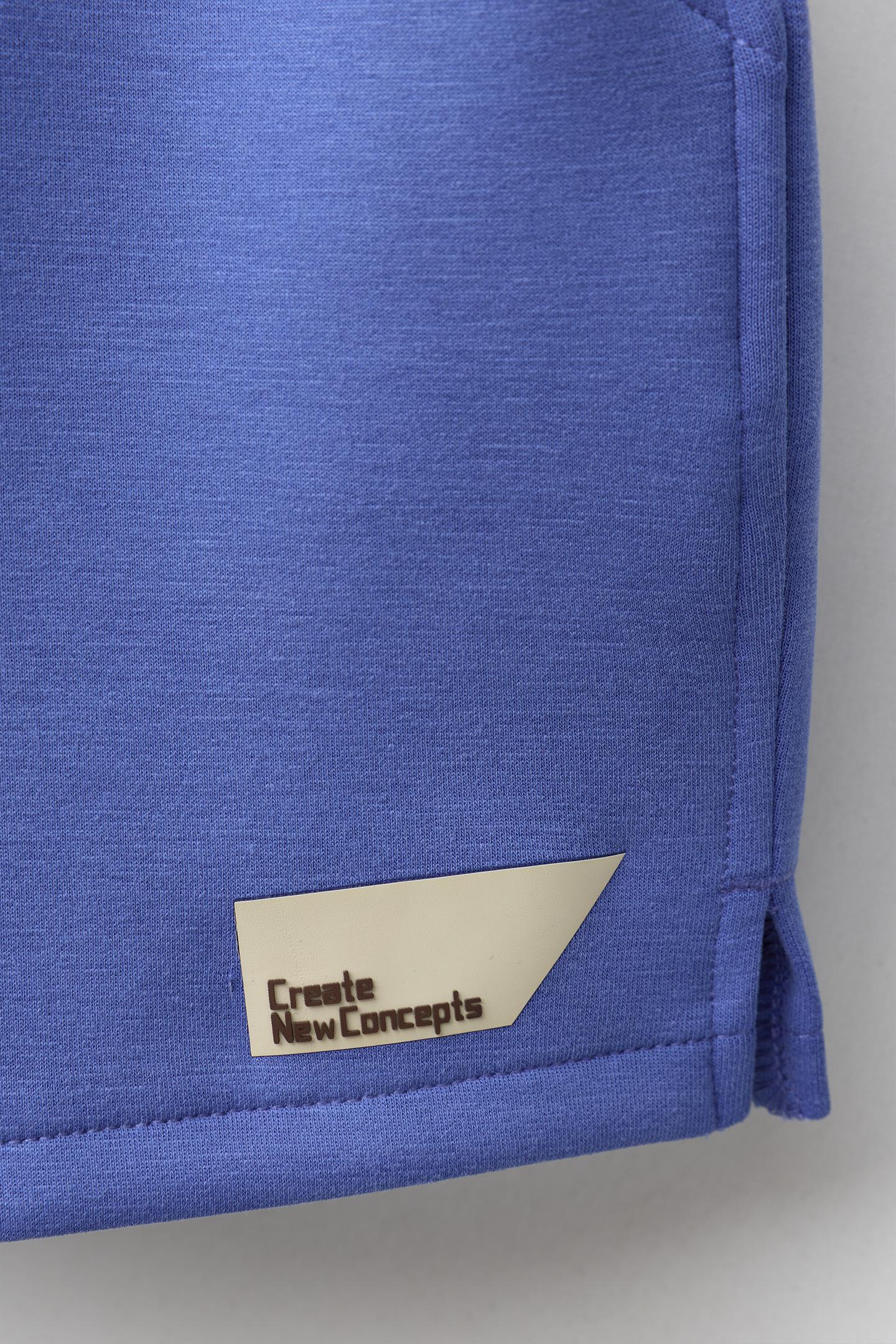 Детские шорты Zara Interlock Label, цвет: Голубоватый — фото 4
