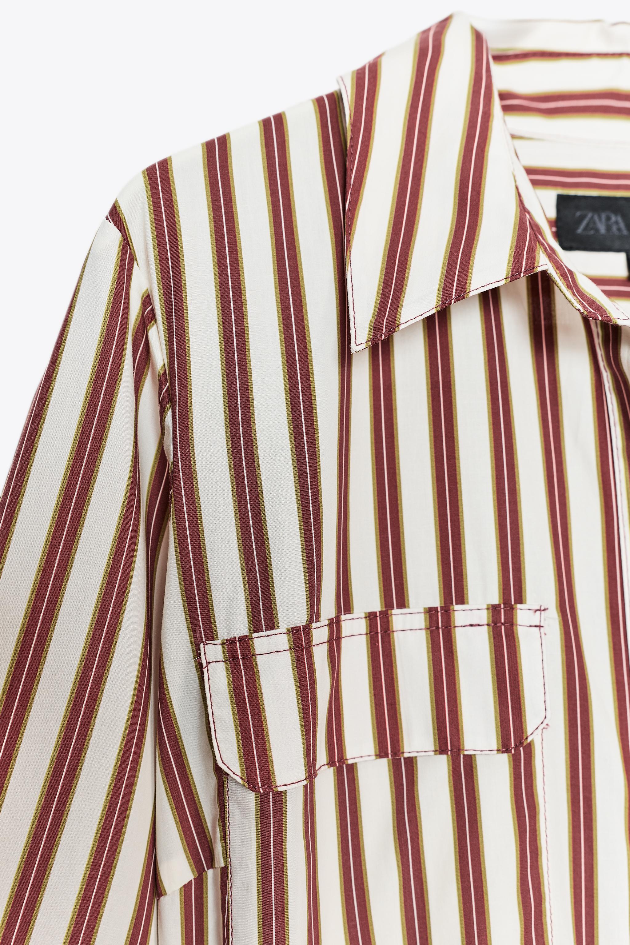 ZW COLLECTION STRIPED SHIRT DRESS - striped | ZARA Canada