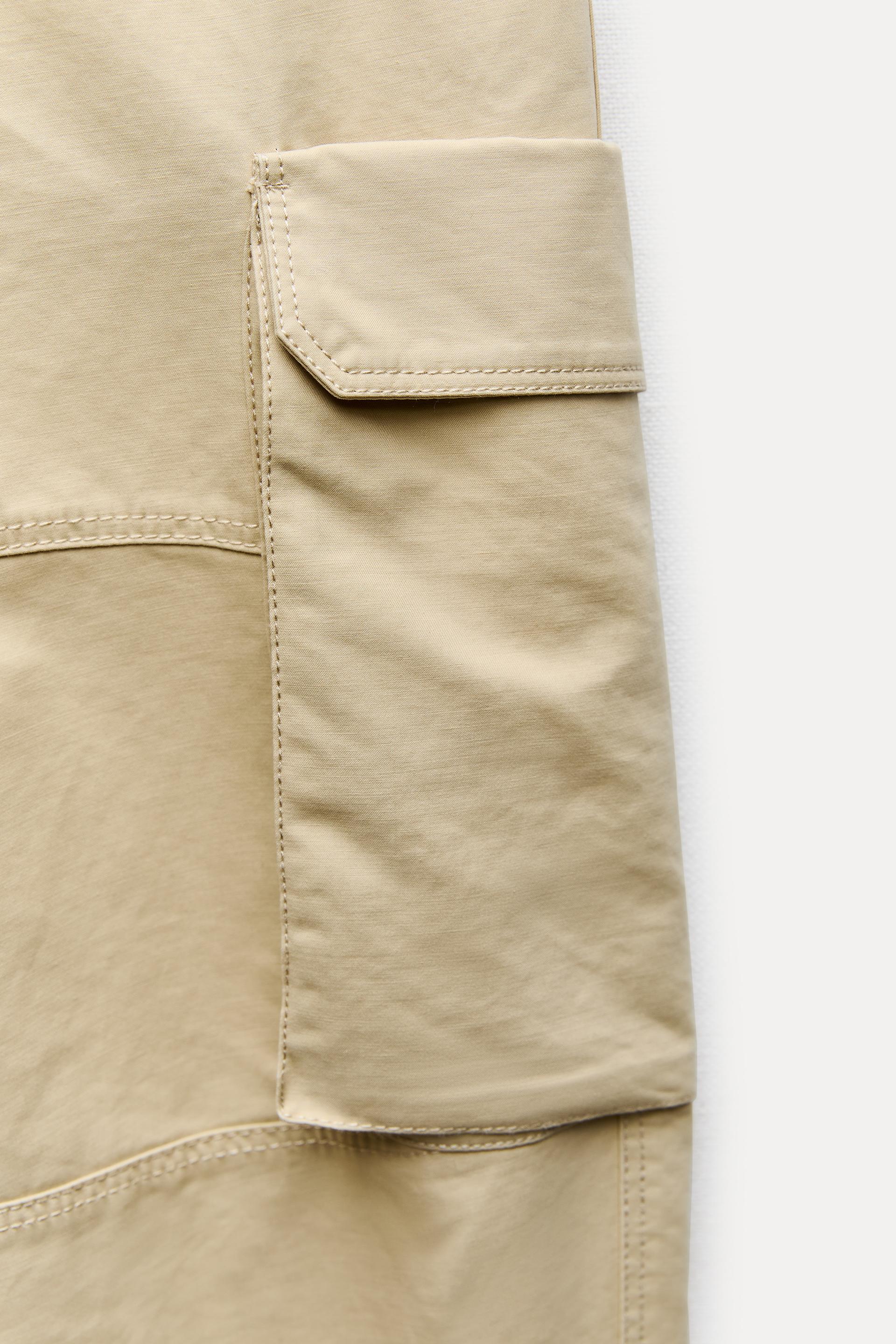 ZW COLLECTION CARGO PANTS - taupe brown