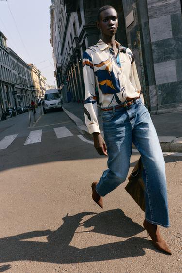 FLORAL PRINT SATIN SHIRT - Multicoloured by Zara - Image 0