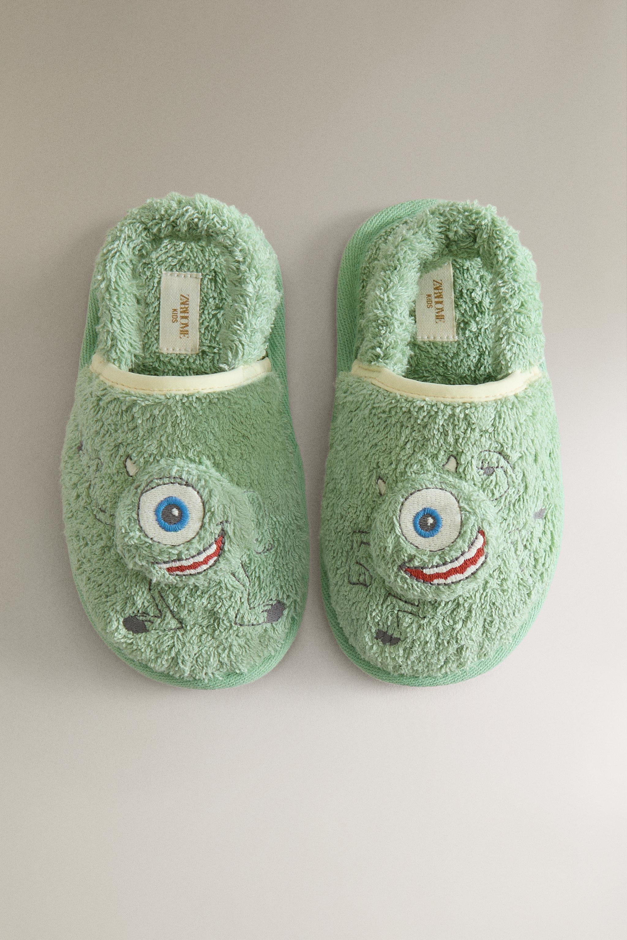 Детские тапочки Zara KIDS' MONSTERS, INC. ©DISNEY/PIXAR TERRY BATH SLIPPERS — фото 3