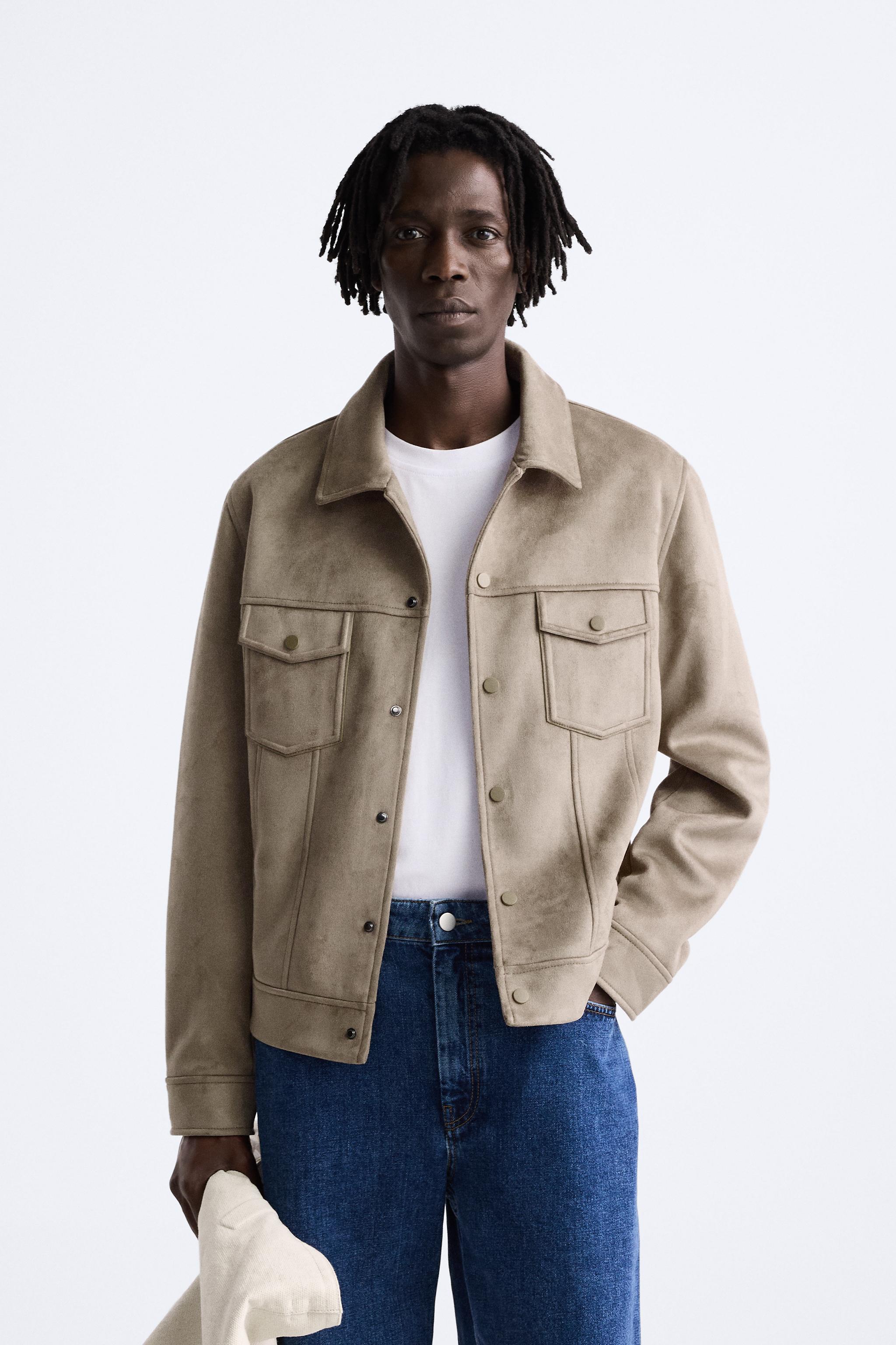 Beige fall jacket best sale