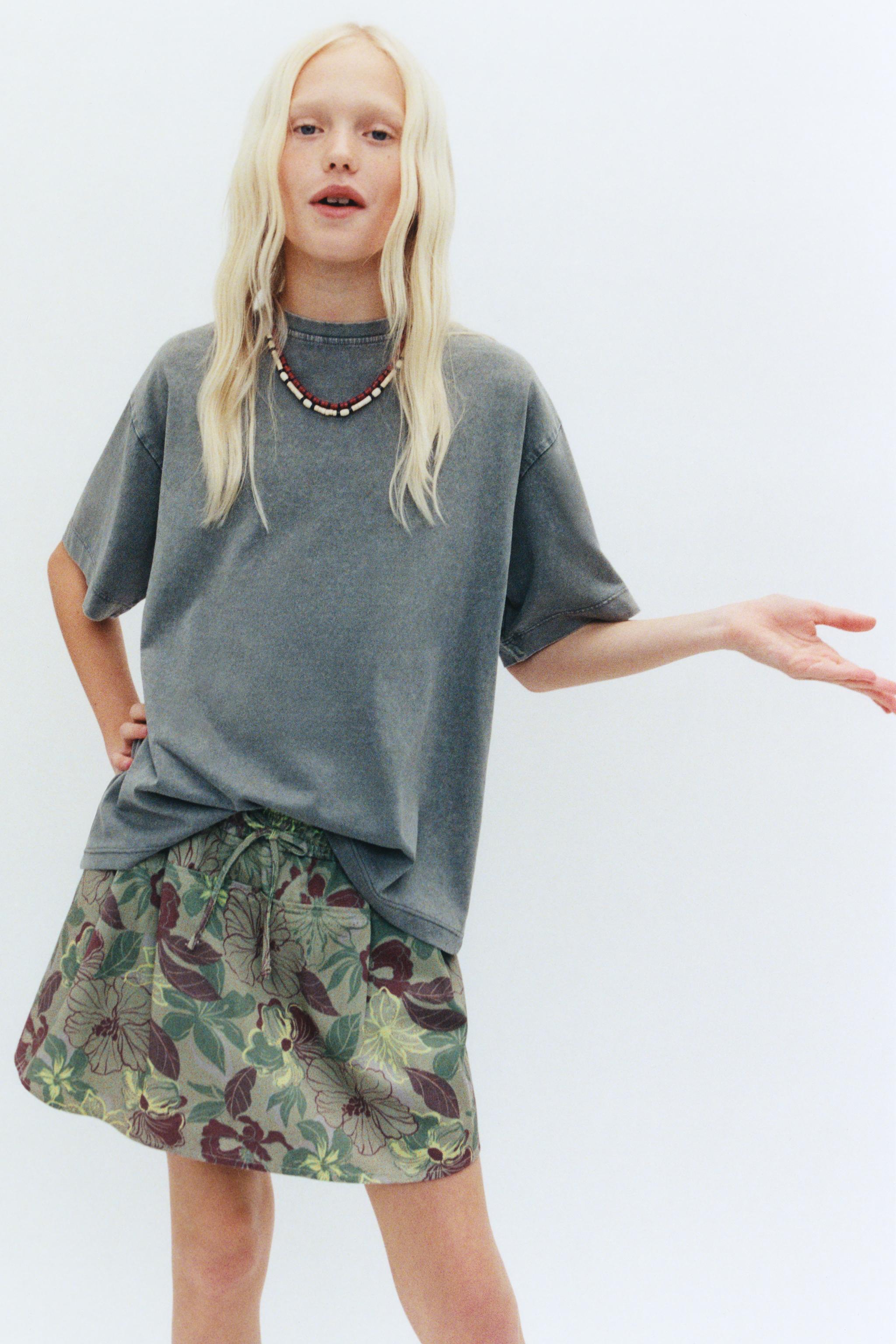 WASHED EFFECT T-SHIRT - Anthracite grey | ZARA United States