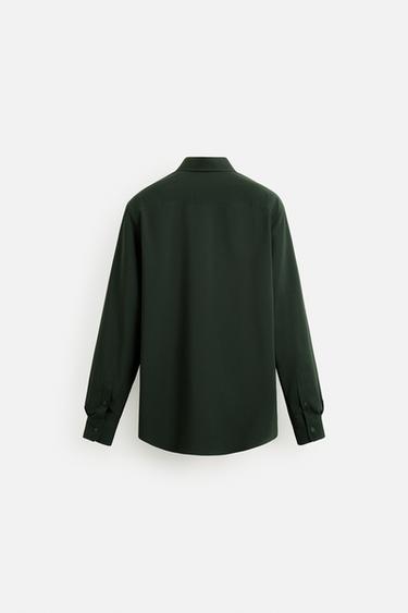 STRETCH SHIRT - Green by Zara