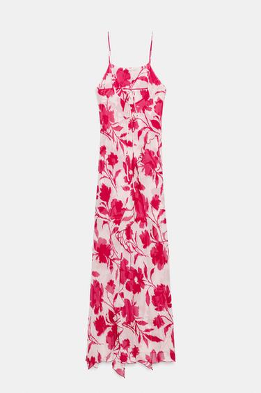 ROBE MI-LONGUE STYLE LINGERIE IMPRIMÉE - 107 de Zara - Image 7