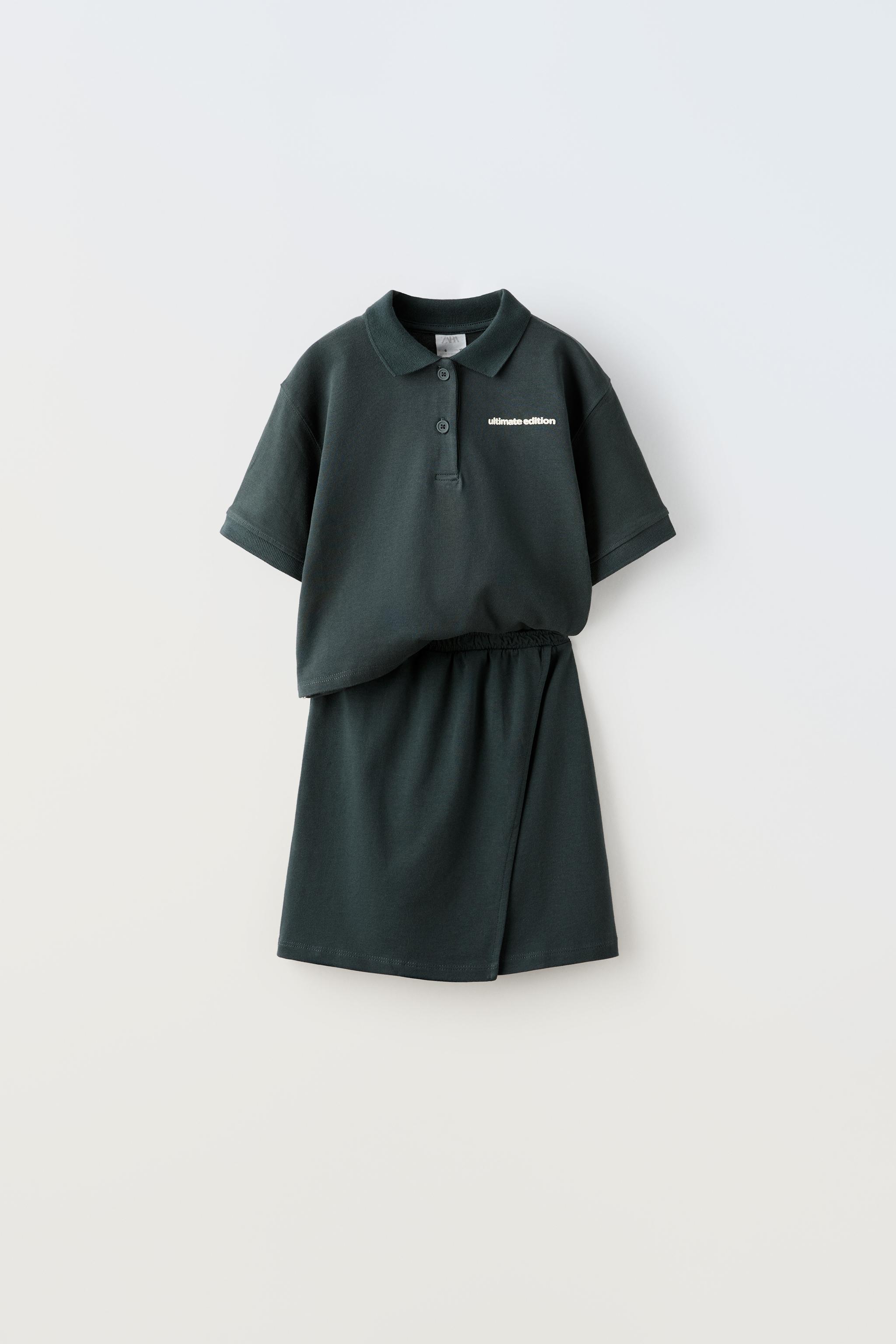 ポロシャツ＆スカート セットアップ - ブライトオレンジ | ZARA Japan 
