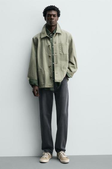 BASKET AVEC DÉTAIL TALON EN CUIR - Marron sable de Zara - Image 1