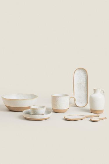 SERVIES VAN AARDEWERK - Gebroken wit van Zara - Afbeelding 0