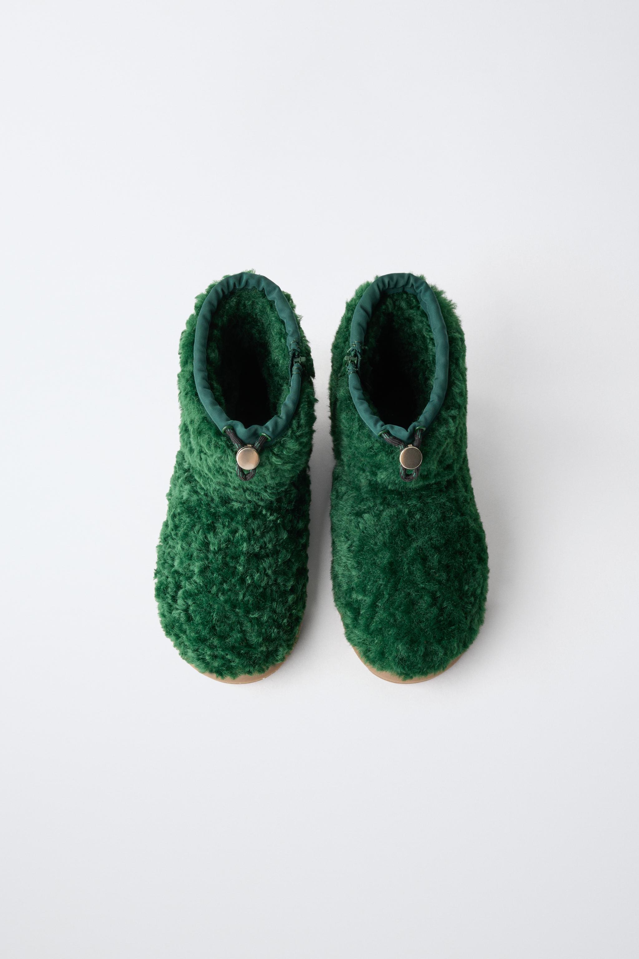 FAUX SHEARLING BOOTIES